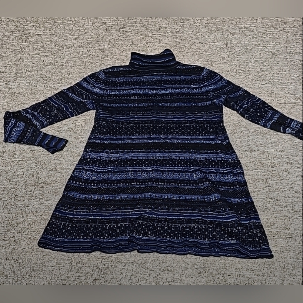 WHBM, Striped Blue and Black Women's Sweater